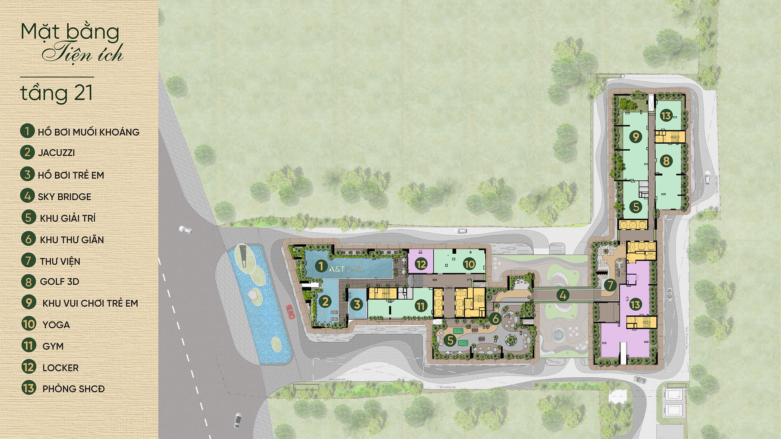 mặt bằng Căn hộ chung cư AT Sài Gòn RiverSide Quốc Lộ 13 TPHCM