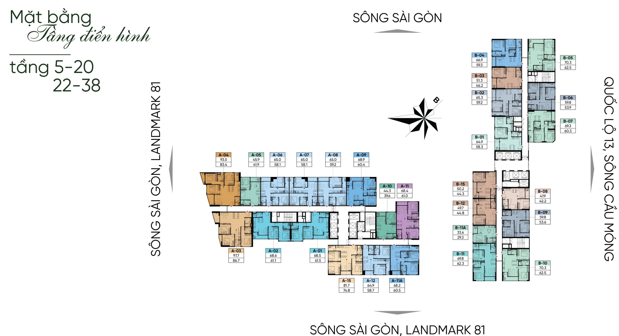 MẶT BẰNG Căn hộ chung cư AT Sài Gòn RiverSide Quốc Lộ 13 TPHCM