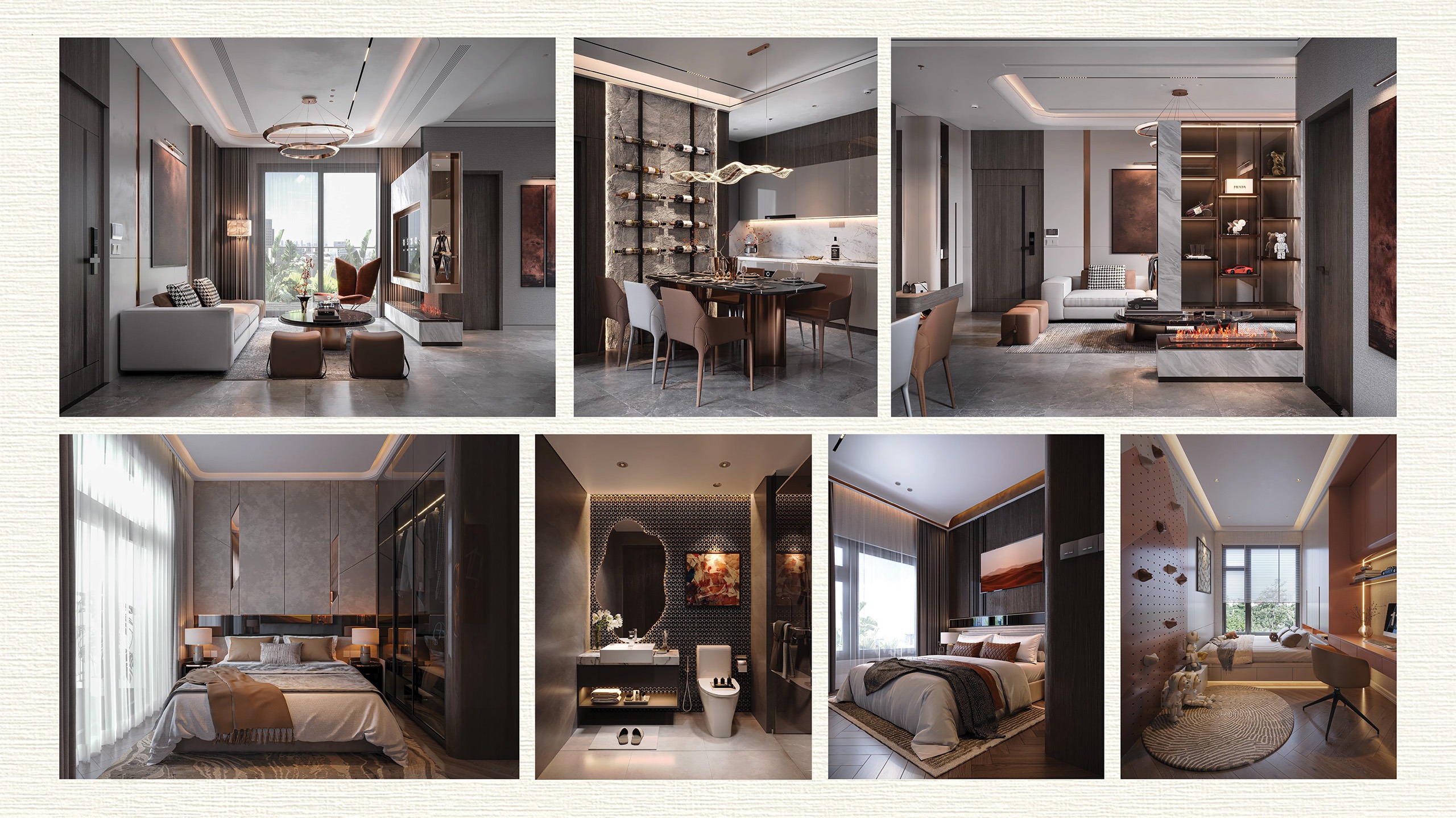 thiết kế Căn hộ chung cư 3PN AT Sài Gòn RiverSide Quốc Lộ 13 TPHCM